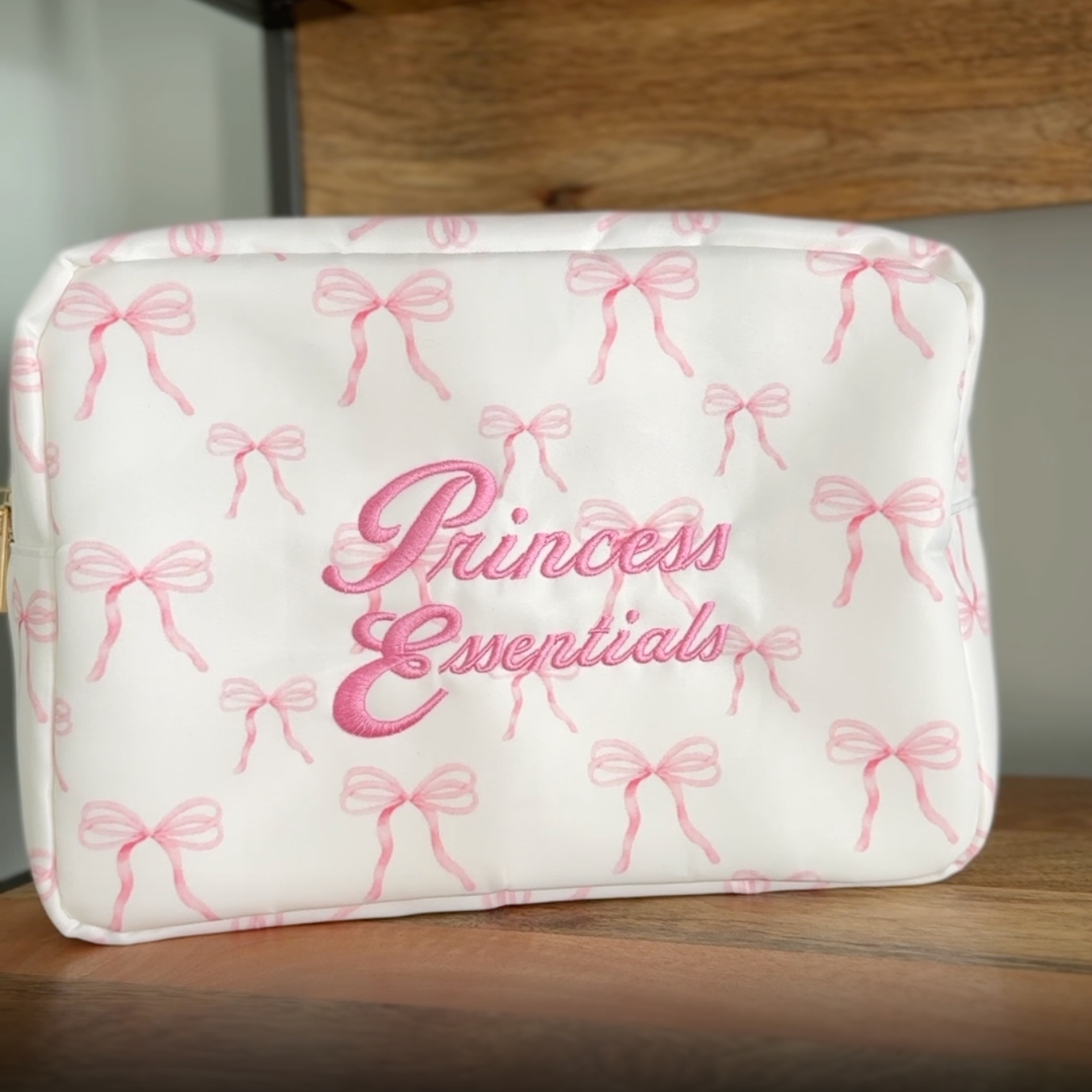 Pink Princess Essentials XL Zipper Pouch
