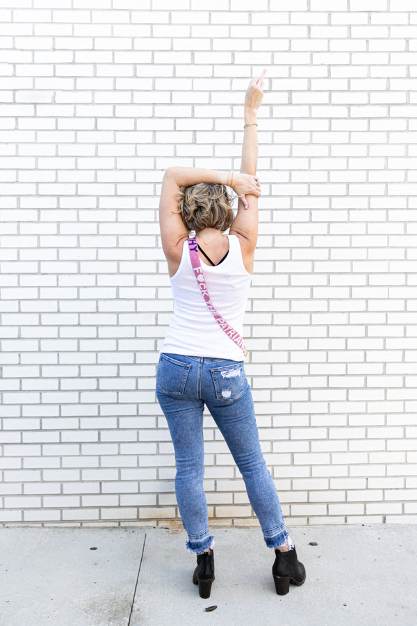 Eras Tour Outfit - F the Patriarchy Beaded Purse Strap and Clear Bag