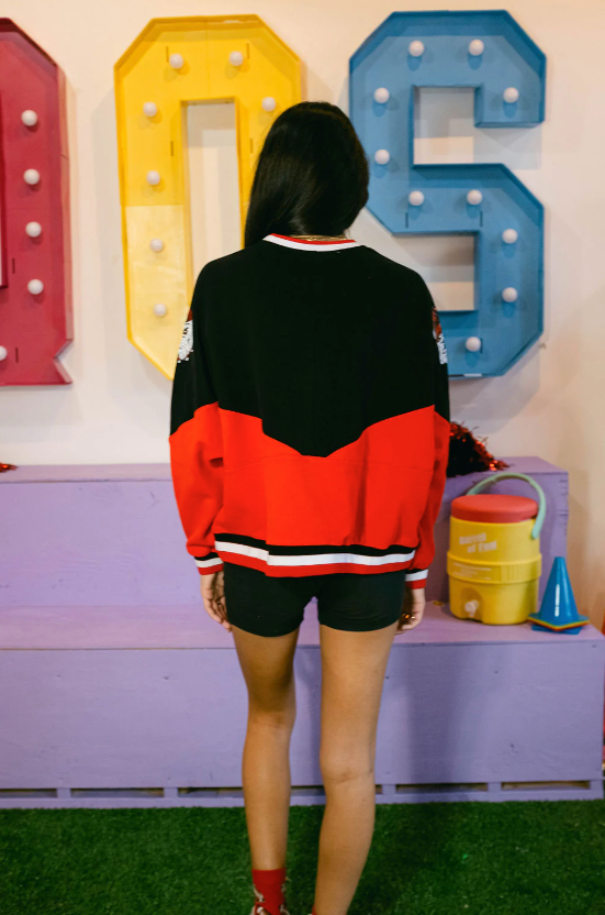 Queen of Sparkles UGA Two Toned Holographic Georgia Sweatshirt