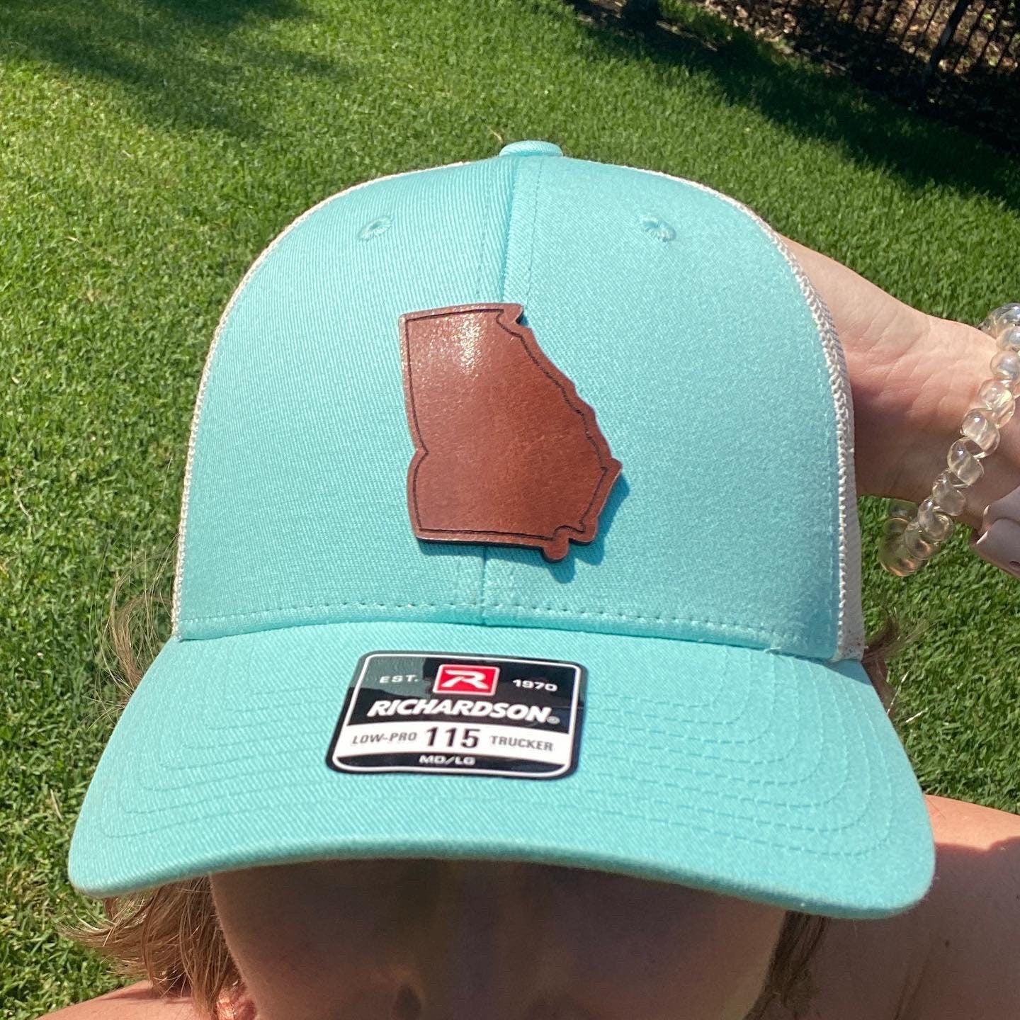 Leather State Patch Richardson 115 Trucker Hat