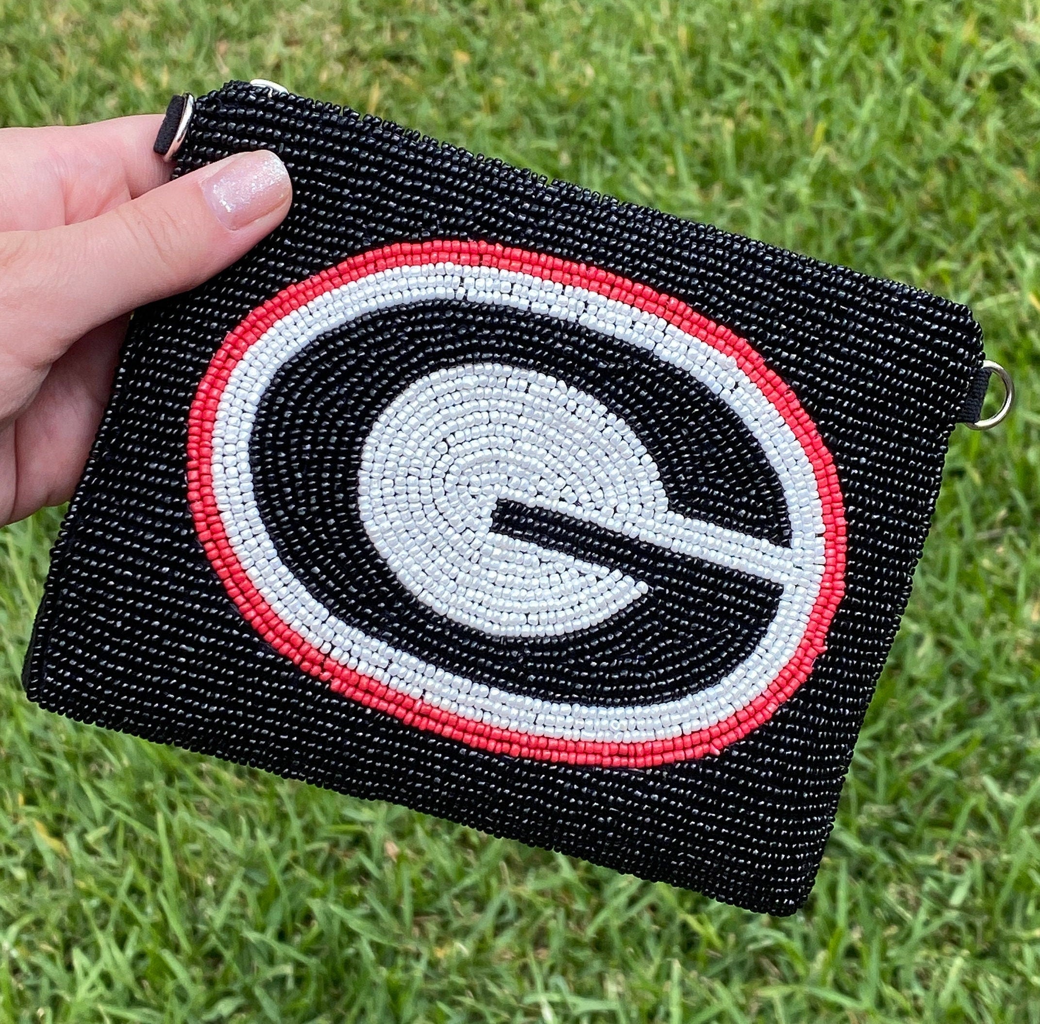 Beaded Georgia G Coin Purse