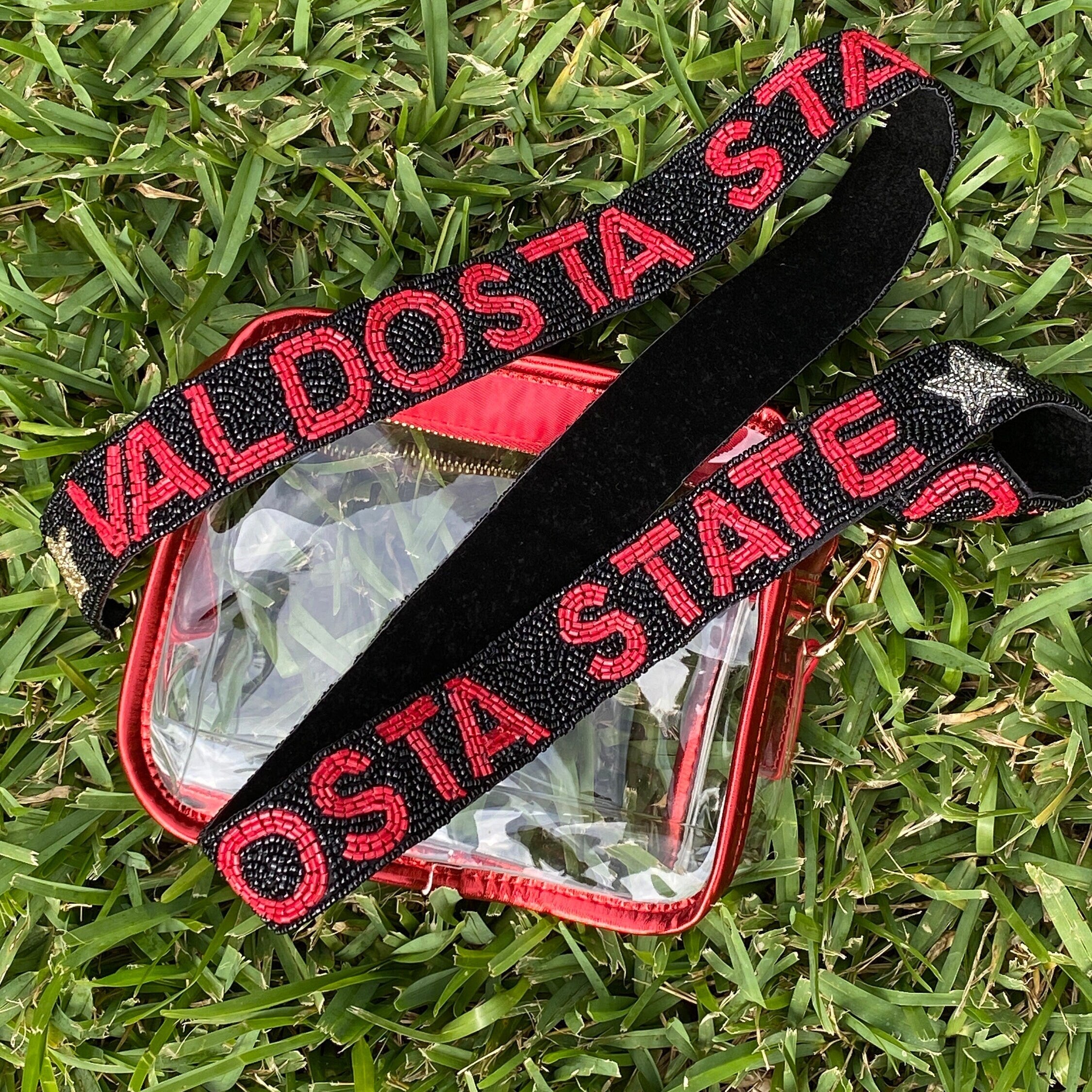 Beaded Valdosta State Purse Strap